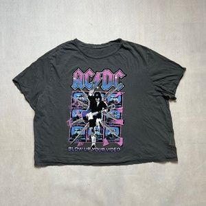 Tshirt ACDC boxy fit vintage 64x69 cm